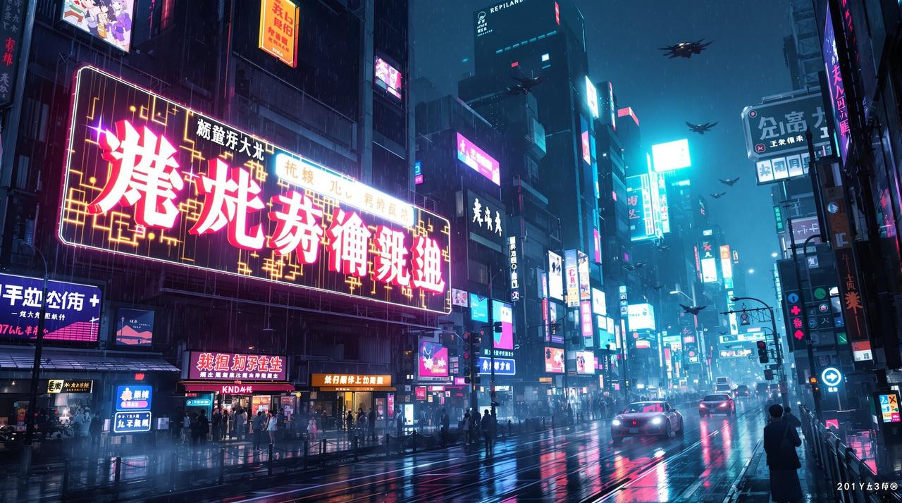 星辰影院 - 赛博长安科幻电影场景，展示高清HD科幻影视作品品质