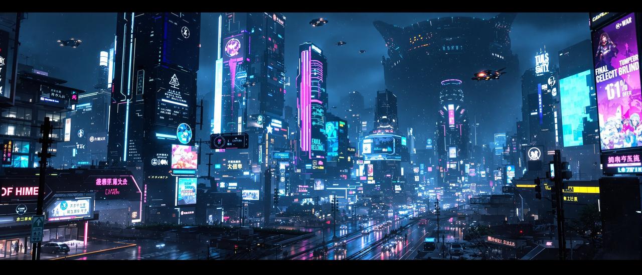 星辰影院作品 赛博长安 高清HD背景图
